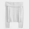 Hollister Comfy Cloud Stitchy Off-the-Soulder tröja