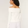 Hollister Comfy Cloud Stitchy Off-the-Soulder tröja
