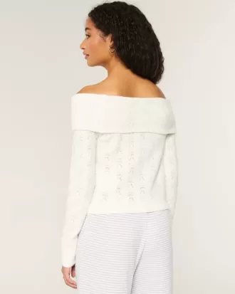 Hollister Comfy Cloud Stitchy Off-the-Soulder tröja Hollister Comfy Cloud Stitchy Off-the-Soulder tröja