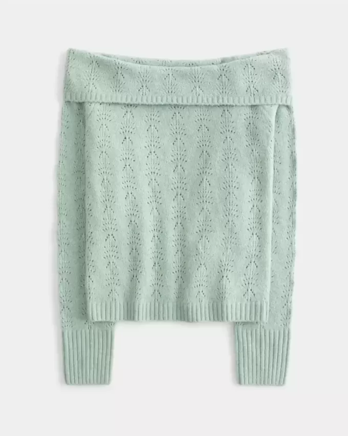 Hollister Comfy Cloud Stitchy Off-the-Soulder tröja Hollister Comfy Cloud Stitchy Off-the-Soulder tröja