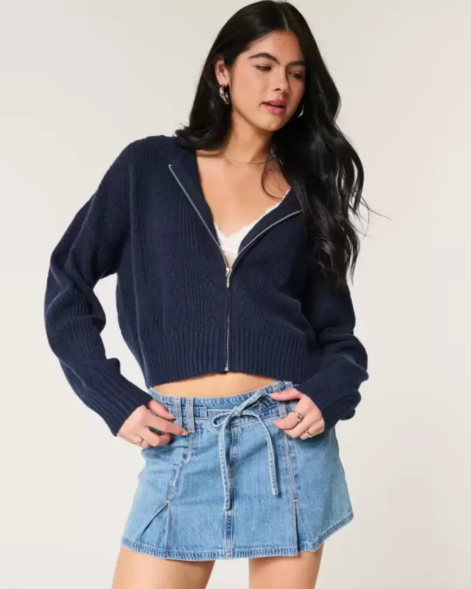 Hollister Comfy Cloud Zip-Up Sweater Hoodie Hollister Comfy Cloud Zip-Up Sweater Hoodie