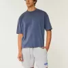Hollister Feel Good-fleece Fords grafiska shorts på mitten av låret Hollister Feel Good-fleece Fords grafiska shorts på mitten av låret
