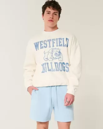 Hollister Feel Good lösa shorts i fleece på mitten av låret