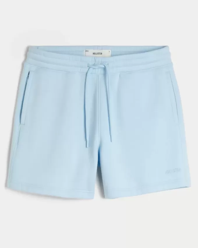 Hollister Feel Good lösa shorts i fleece på mitten av låret Hollister Feel Good lösa shorts i fleece på mitten av låret