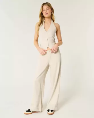 Hollister Livvy Low-Rise Wide-Leg byxor
