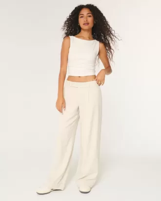 Hollister Livvy Low-Rise Wide-Leg byxor Hollister Livvy Low-Rise Wide-Leg byxor