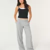 Hollister Livvy Low-Rise Wide-Leg byxor Hollister Livvy Low-Rise Wide-Leg byxor
