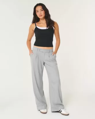 Hollister Livvy Low-Rise Wide-Leg byxor