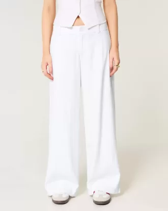 Hollister Livvy Low-Rise Wide-Leg byxor