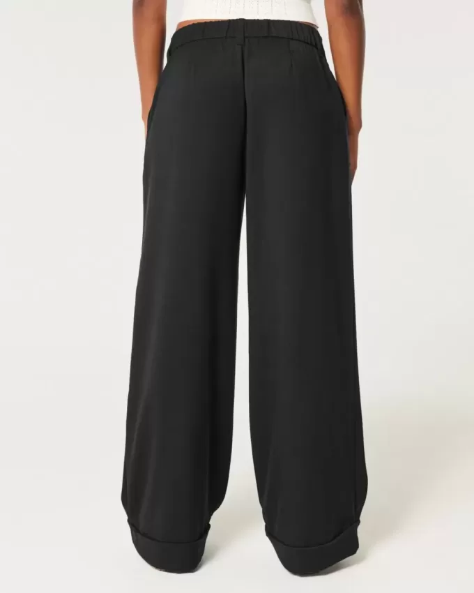 Hollister Livvy Low-Rise Wide-Leg byxor Hollister Livvy Low-Rise Wide-Leg byxor