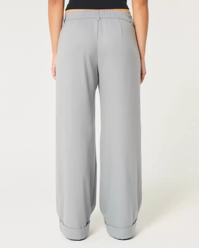 Hollister Livvy Low-Rise Wide-Leg byxor Hollister Livvy Low-Rise Wide-Leg byxor