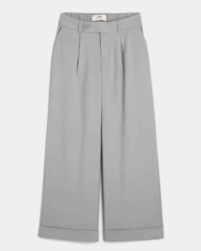 Hollister Livvy Low-Rise Wide-Leg byxor Hollister Livvy Low-Rise Wide-Leg byxor