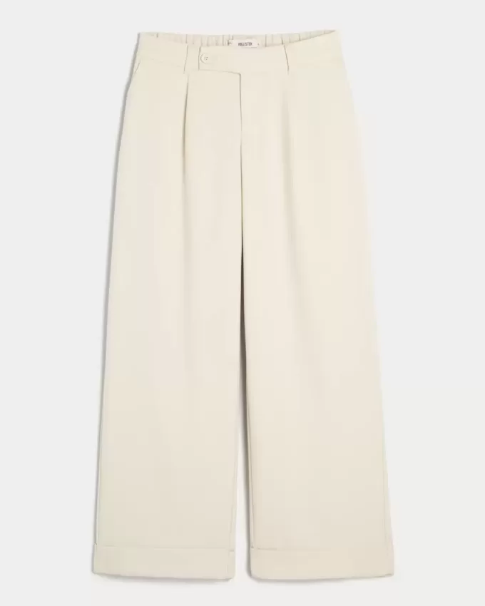 Hollister Livvy Low-Rise Wide-Leg byxor Hollister Livvy Low-Rise Wide-Leg byxor