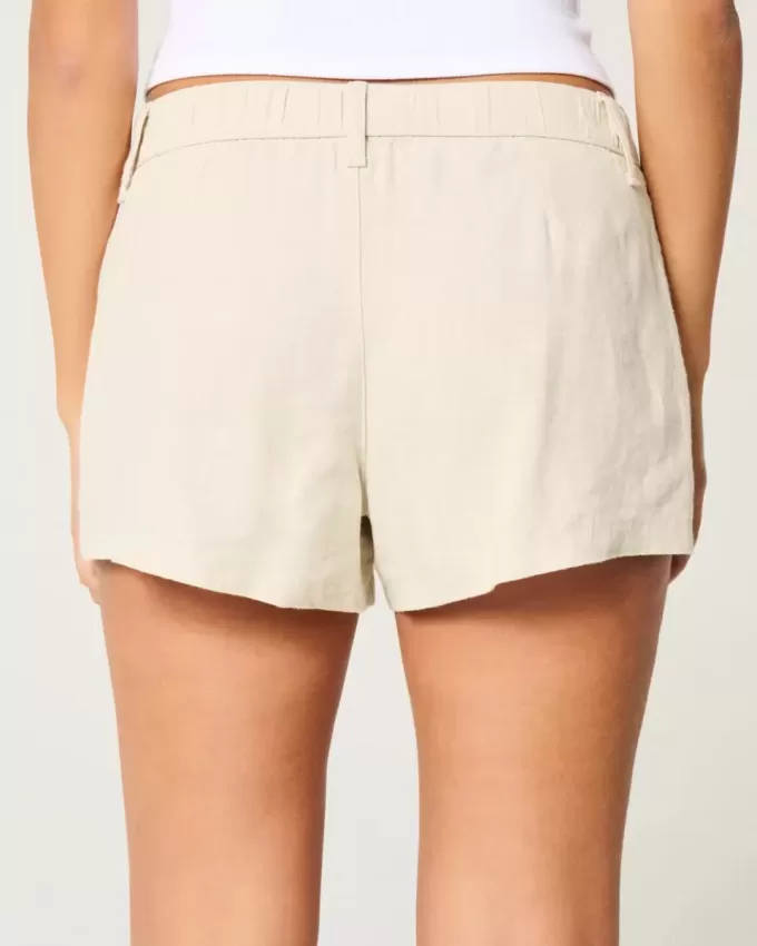 Hollister Livvy Shorts med låg linneblandning 3″ Hollister Livvy Shorts med låg linneblandning 3″