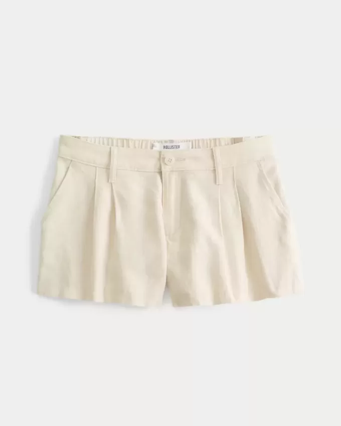 Hollister Livvy Shorts med låg linneblandning 3″ Hollister Livvy Shorts med låg linneblandning 3″