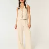 Hollister Livvy Ultra High-Rise linne-blandning vid benbyxor Hollister Livvy Ultra High-Rise linne-blandning vid benbyxor