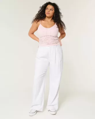 Hollister Livvy Ultra High-Rise linne-blandning vid benbyxor