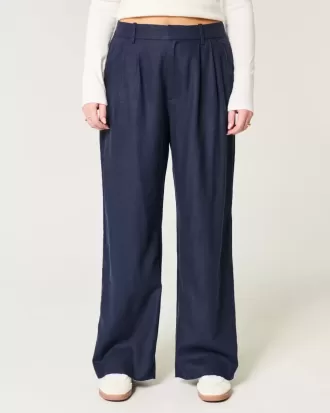 Hollister Livvy Ultra High-Rise linne-blandning vid benbyxor
