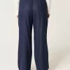 Hollister Livvy Ultra High-Rise linne-blandning vid benbyxor Hollister Livvy Ultra High-Rise linne-blandning vid benbyxor
