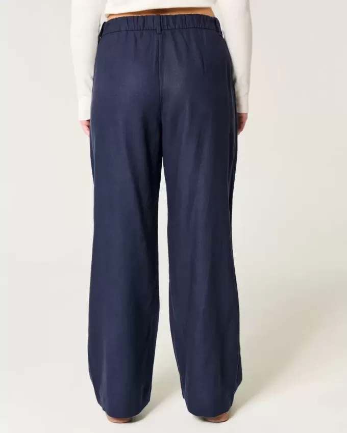 Hollister Livvy Ultra High-Rise linne-blandning vid benbyxor Hollister Livvy Ultra High-Rise linne-blandning vid benbyxor