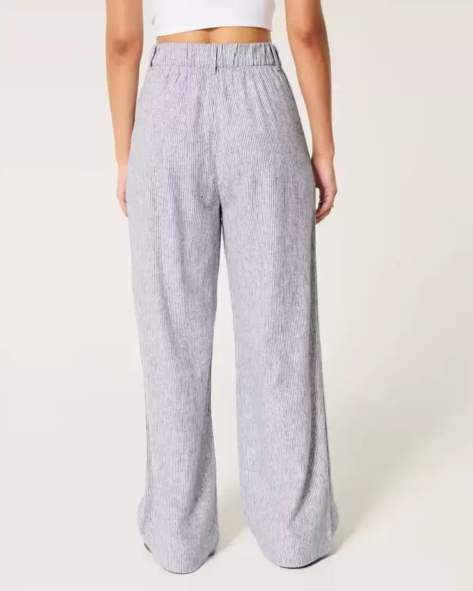 Hollister Livvy Ultra High-Rise linne-blandning vid benbyxor Hollister Livvy Ultra High-Rise linne-blandning vid benbyxor