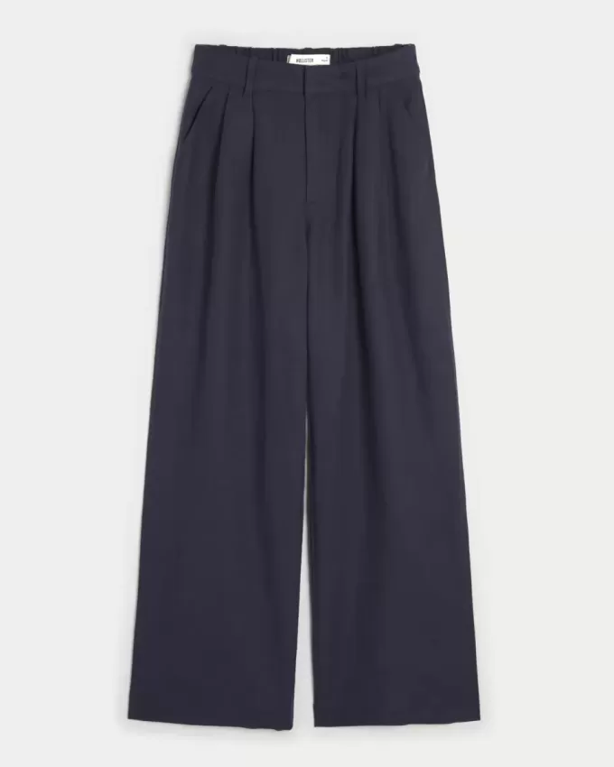 Hollister Livvy Ultra High-Rise linne-blandning vid benbyxor Hollister Livvy Ultra High-Rise linne-blandning vid benbyxor