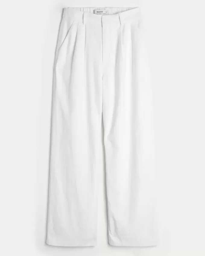 Hollister Livvy Ultra High-Rise linne-blandning vid benbyxor Hollister Livvy Ultra High-Rise linne-blandning vid benbyxor