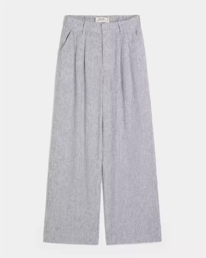 Hollister Livvy Ultra High-Rise linne-blandning vid benbyxor Hollister Livvy Ultra High-Rise linne-blandning vid benbyxor