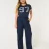 Hollister Livvy Ultra High-Rise Linne Blend Byxor med vida ben Hollister Livvy Ultra High-Rise Linne Blend Byxor med vida ben