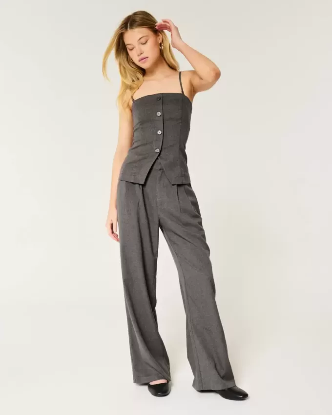 Hollister Livvy Ultra High-Rise wide-leg byxor Hollister Livvy Ultra High-Rise wide-leg byxor