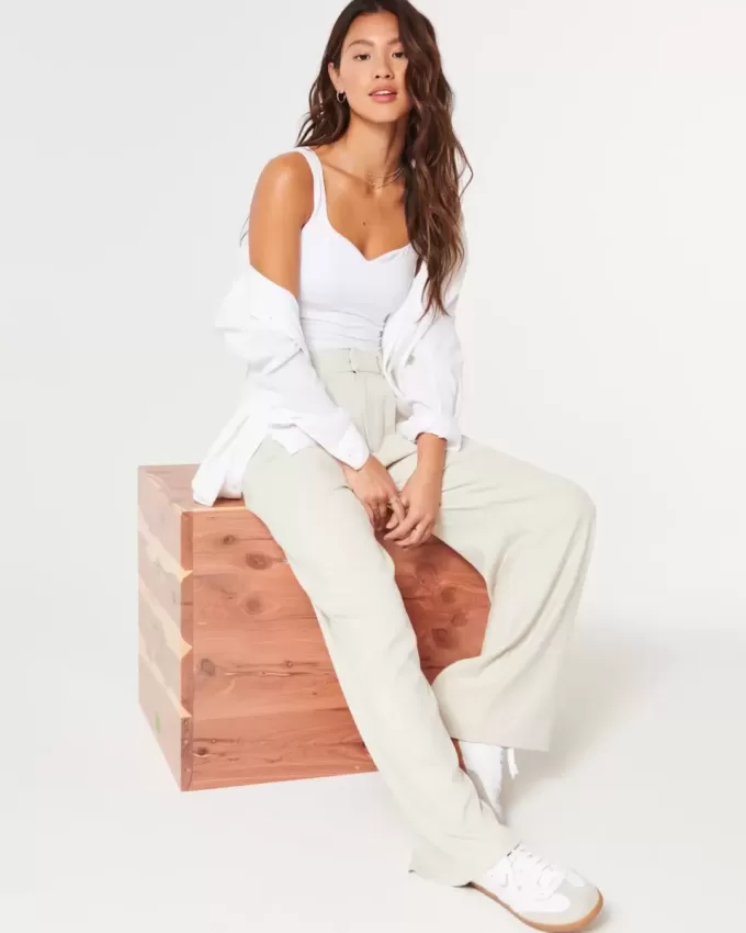 Hollister Livvy Ultra High-Rise wide-leg byxor Hollister Livvy Ultra High-Rise wide-leg byxor