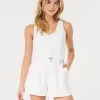 Hollister Livvy ultrahöga shorts i linneblandning Hollister Livvy ultrahöga shorts i linneblandning