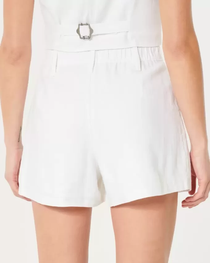 Hollister Livvy ultrahöga shorts i linneblandning Hollister Livvy ultrahöga shorts i linneblandning