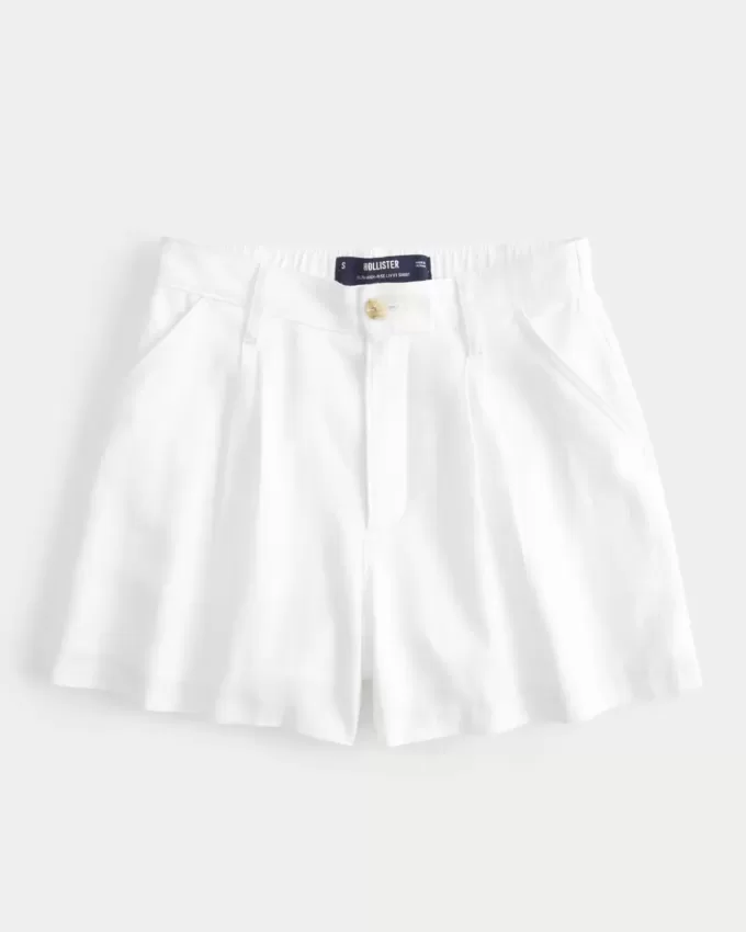 Hollister Livvy ultrahöga shorts i linneblandning Hollister Livvy ultrahöga shorts i linneblandning
