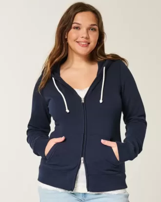 Hoodie med dragkedja