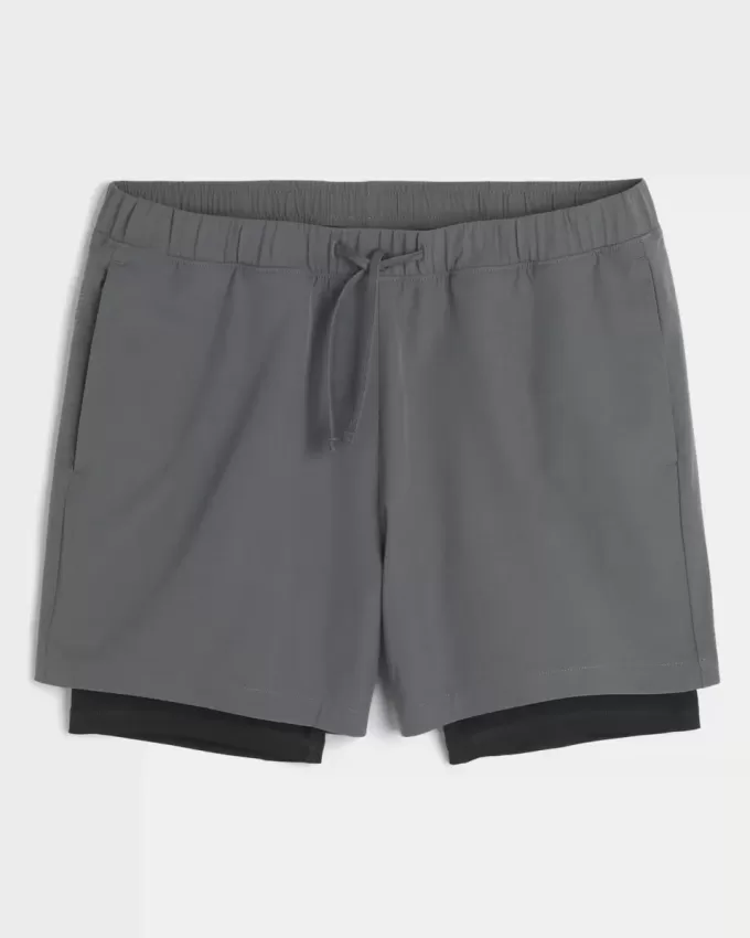 Hybrid aktiva shorts på mitten av låret Hybrid aktiva shorts på mitten av låret