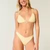 Jacquard Cheeky bikinibotten med hög ben V-midja