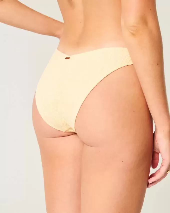 Jacquard Cheeky bikinibotten med hög ben V-midja