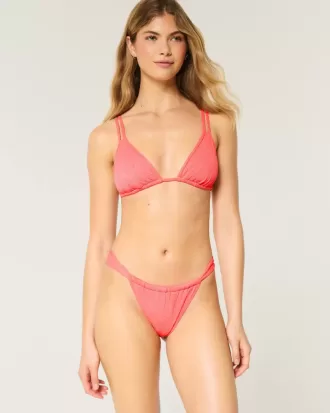 Jacquard Skinny Strap Fräckaste bikinibotten