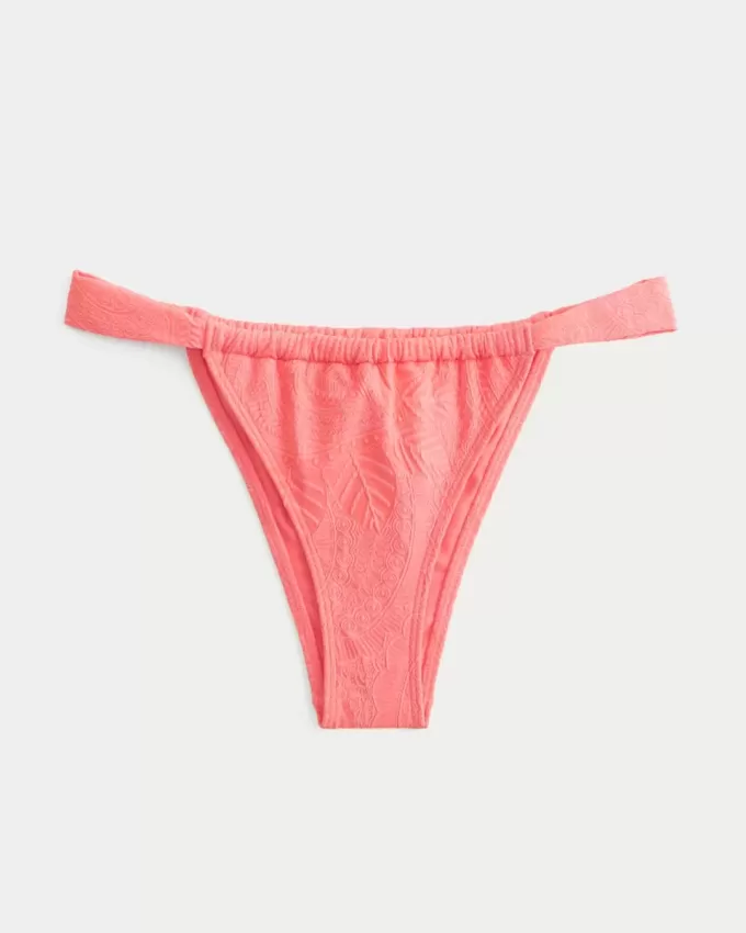 Jacquard Skinny Strap Fräckaste bikinibotten