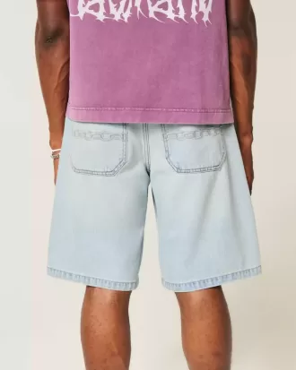 Kedjebroderi Baggy jeansshorts