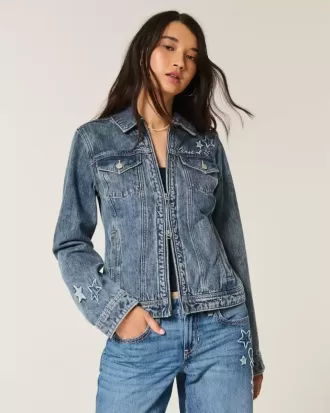 Klass av ’26 grafisk jeansjacka