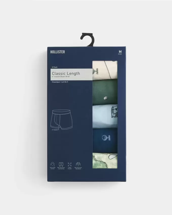Klassisk längd boxershorts 5-pack Klassisk längd boxershorts 5-pack