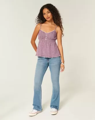 Knapp Babydoll Topp