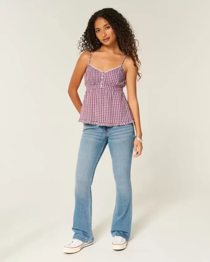 Knapp Babydoll Topp Knapp Babydoll Topp