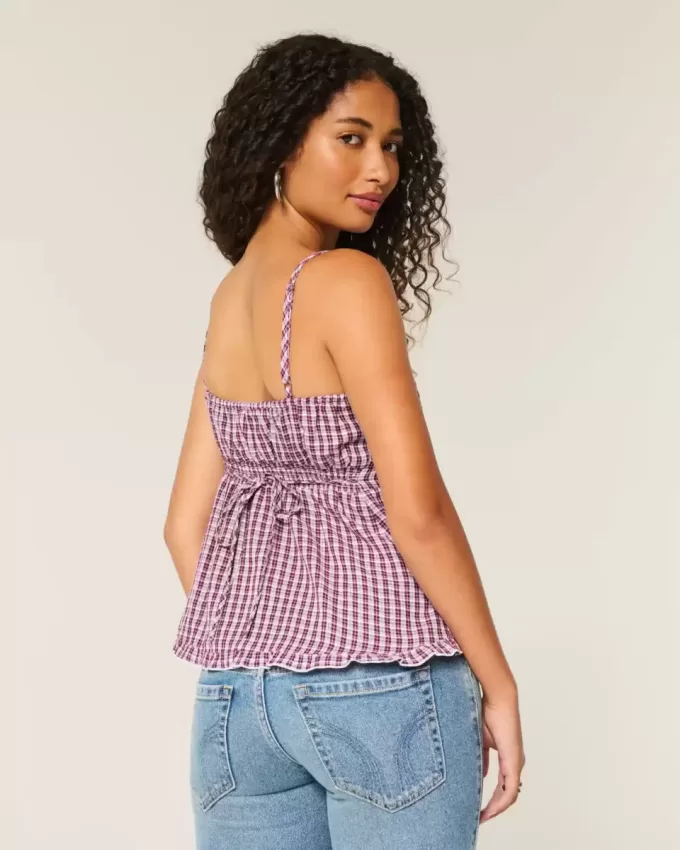 Knapp Babydoll Topp Knapp Babydoll Topp