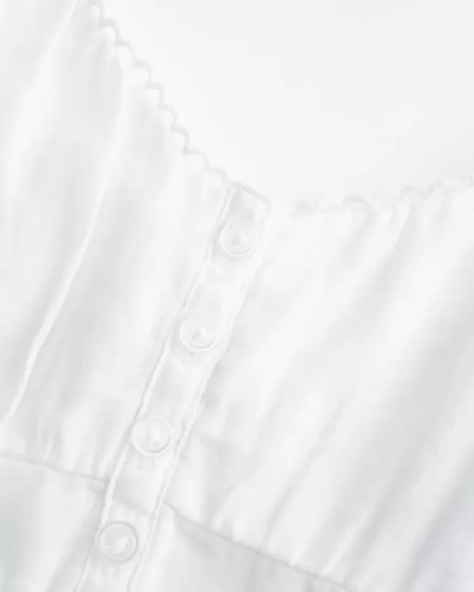 Knapp Babydoll Topp Knapp Babydoll Topp
