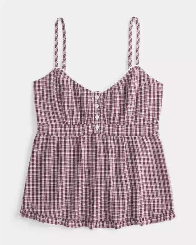 Knapp Babydoll Topp Knapp Babydoll Topp