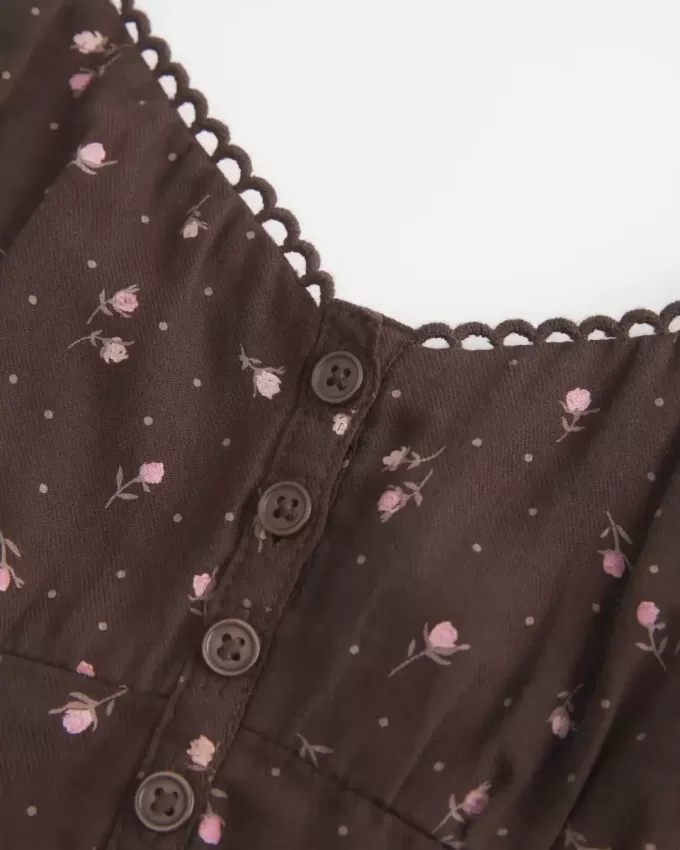 Knapp Babydoll Topp Knapp Babydoll Topp