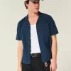 Kortärmad Seersucker Pocket Shirt Kortärmad Seersucker Pocket Shirt